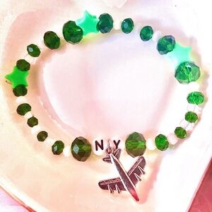 BUY1GET1FREE
 New York jets football themed friendship bracelet